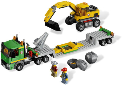 LEGO Set-Excavator Transport-Town / City / Construction-4203-1-Creative Brick Builders